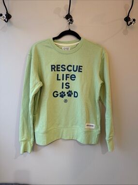 Life Is Good Mint Green 'Rescue Life Is Good' Crewneck Sweatshirt